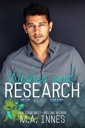 Wishes and Research by MA Innes - Gay Romance Book Cover