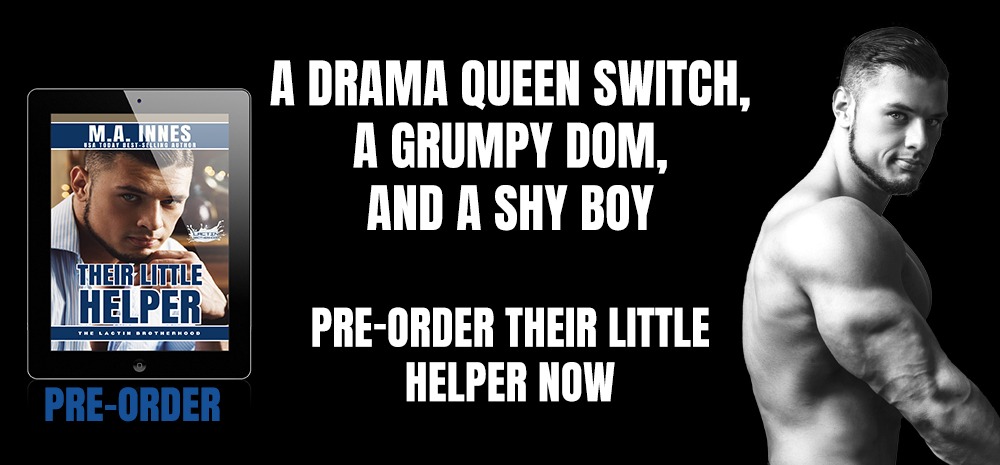 A Drama Queen Switch, A Grumpy Dom, and A Shy Boy - Pre-Order Their Little Helper Now - blog post image from MA Innes