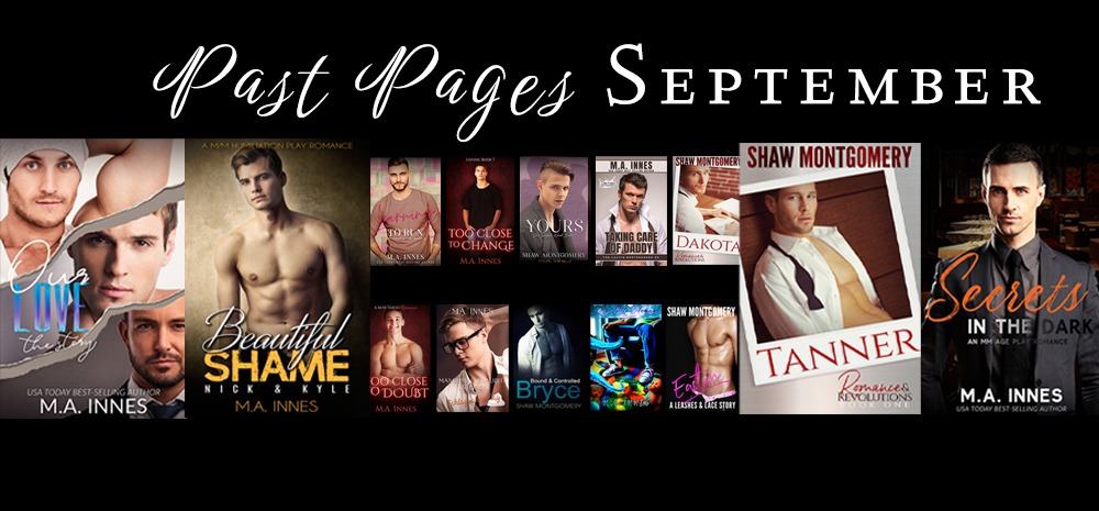 Past Pages - Shaw Montgomery MA Innes Books Published in September from 2016-2024
