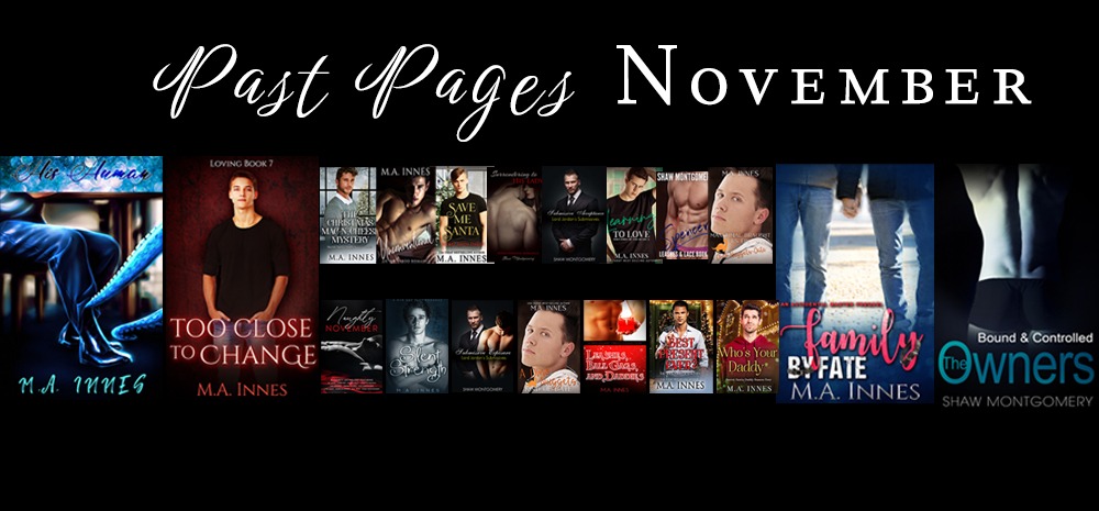 Past Pages - Shaw Montgomery MA Innes Books Published in November from 2016-2024 Blog Post Image