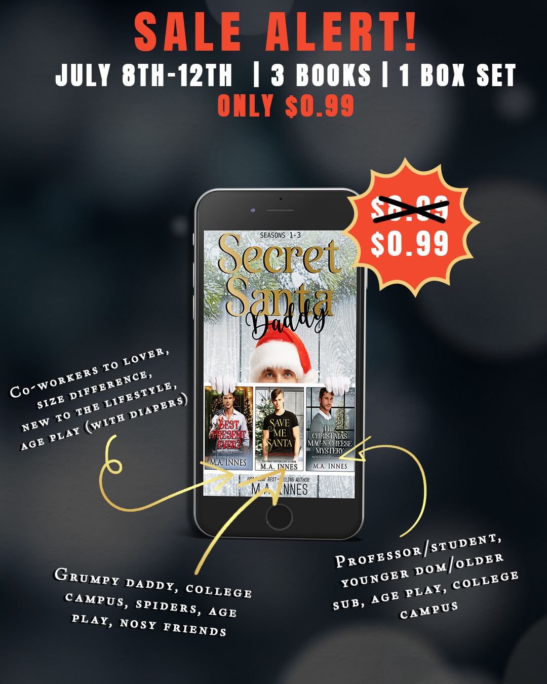 Secret Santa Daddy Box Set by MA Innes - Sale for July 8th-12th 2026