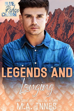 Legends and Longing by MA Innes - Gay Paranormal Romance Cover - Dragon shifter, bdsm, fated mates, slow burn, mm romance